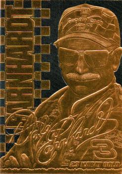2000 Danbury Mint Dale Earnhardt & Dale Earnhardt Jr. 23kt Gold Cards #NNO Dale Earnhardt Front