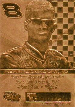 2000 Danbury Mint Dale Earnhardt & Dale Earnhardt Jr. 23kt Gold Cards #NNO Dale Earnhardt Jr. Back