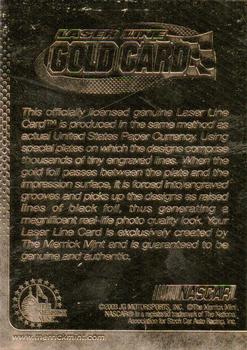 2003 Merrick Mint Laser Line Gold Card #NNO Jeff Gordon Back