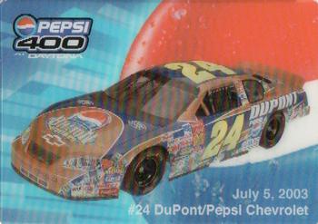 2003 Pepsi 400 #NNO Jeff Gordon Front