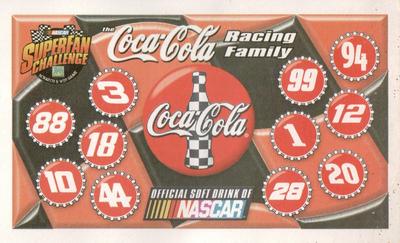 1999 Food Lion NASCAR SuperFan Challenge Game #NNO Coca-Cola Racing Family Front