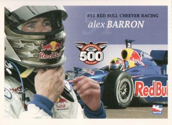 2005 Indianapolis 500 #NNO Alex Barron Front