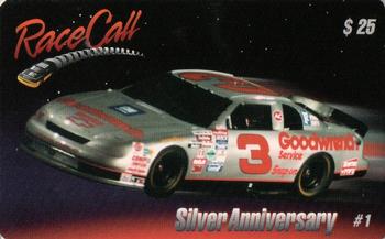 1995 Race Call Silver Anniversary #1 Dale Earnhardt Front