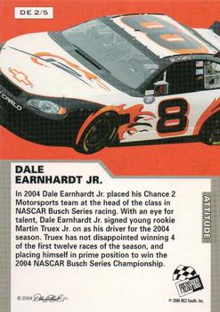 2004 Press Pass Dale Earnhardt Jr. - Attitude #DE 2 Dale Earnhardt Jr. Back