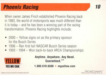 2004 Yellow Racing #10 Phoenix Racing Back