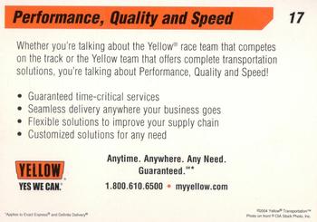 2004 Yellow Racing #17 Performance, Quality and Speed Back
