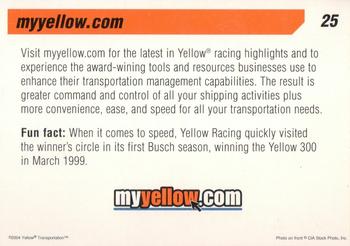 2004 Yellow Racing #25 myyellow.com Back
