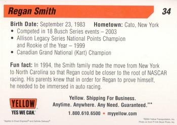 2004 Yellow Racing #34 Regan Smith Back