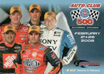 2005 Auto Club 500 #NNO Dale Earnhardt Jr. / Jimmie Johnson / Ryan Newman / Tony Stewart / Jeff Gordon Front