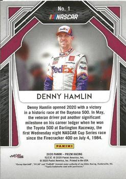 2020 Panini Prizm #1 Denny Hamlin Back
