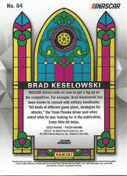 2020 Panini Prizm #64 Brad Keselowski Back
