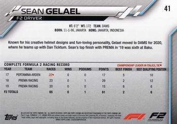 2020 Topps Chrome Formula 1 #41 Sean Gelael Back
