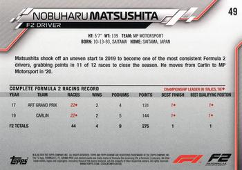 2020 Topps Chrome Formula 1 #49 Nobuharu Matsushita Back