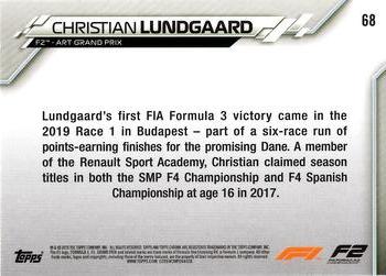 2020 Topps Chrome Formula 1 #68 Christian Lundgaard Back
