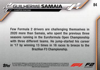 2020 Topps Chrome Formula 1 #84 Guilherme Samaia Back