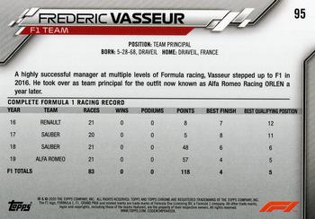 2020 Topps Chrome Formula 1 #95 Frederic Vasseur Back