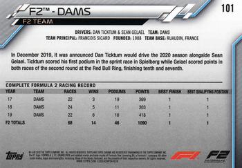 2020 Topps Chrome Formula 1 #101 F2 - Dams Back