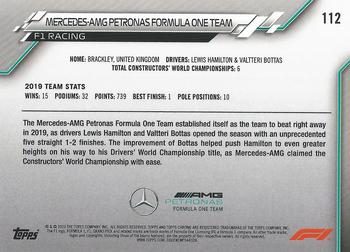 2020 Topps Chrome Formula 1 #112 Mercedes-AMG Petronas Formula One Team Back