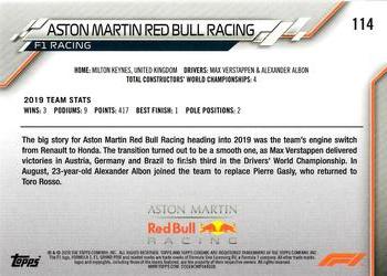 2020 Topps Chrome Formula 1 #114 Aston Martin Red Bull Racing Back