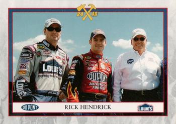 2005 Press Pass Dupont / Lowe's Racing #JGM 7 Rick Hendrick Front