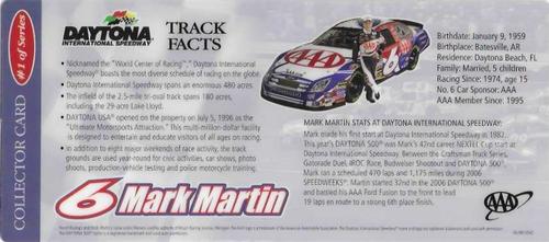 2006 AAA #1 Mark Martin Back