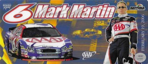 2006 AAA #1 Mark Martin Front