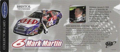 2006 AAA #3 Mark Martin Back