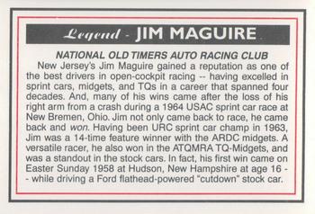 1999 Motorsports '99 Racing Legends #99-3 Jim Maguire Back