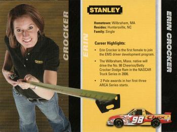 2006 Stanley Tools Series 6 #NNO Erin Crocker Back