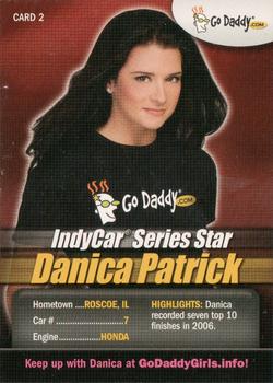 2007 Go Daddy #2 Danica Patrick Front