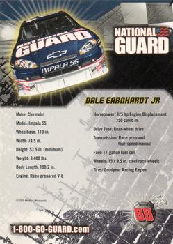 2008 National Guard #NNO Dale Earnhardt Jr. Back