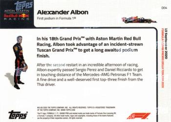 2020 Topps Now Formula 1 #004 Alexander Albon Back