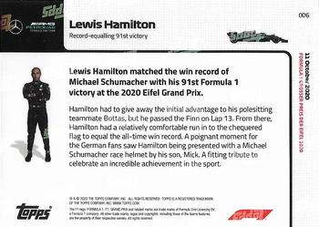 2020 Topps Now Formula 1 #006 Lewis Hamilton Back