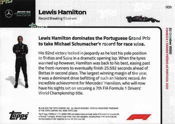 2020 Topps Now Formula 1 #009 Lewis Hamilton Back