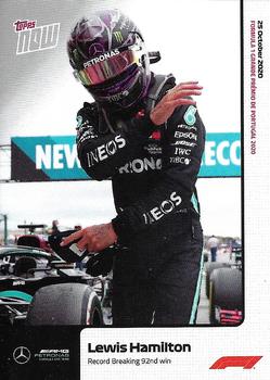 2020 Topps Now Formula 1 #009 Lewis Hamilton Front