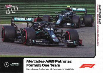 2020 Topps Now Formula 1 #011 Mercedes-AMG Petronas Formula One Team Front
