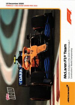 2020 Topps Now Formula 1 #024 McLaren F1 Team Front