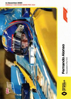 2020 Topps Now Formula 1 #025 Fernando Alonso Front