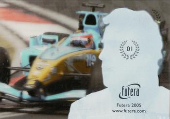 2005 Futera Grand Prix - Pace #01 Fernando Alonso Back