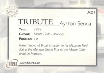 2005 Futera Grand Prix - Moments #MO1 Ayrton Senna Back