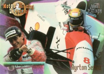 1998 Futera Motor Racing Legends Platinum #NNO Ayrton Senna Front