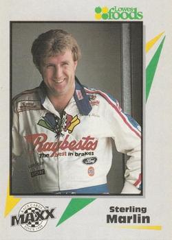 1993 Maxx Lowes Foods Stickers - Singles #NNO Sterling Marlin Front