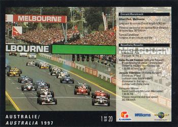 1998 Gailuron L'ete Des Champions Williams Racing #1 Jacques Villeneuve Back