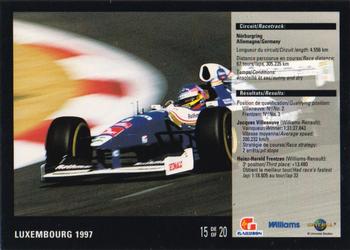 1998 Gailuron L'ete Des Champions Williams Racing #15 Jacques Villeneuve / Jock Clear Back