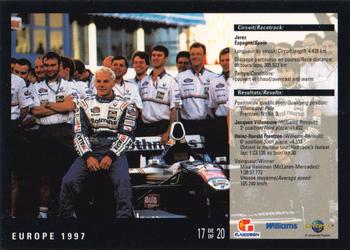 1998 Gailuron L'ete Des Champions Williams Racing #17 Jacques Villeneuve Back