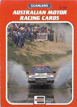 1986 Scanlens Australian Motor Racing Cards #8 Barry Lowe / Kevin Pedder Front
