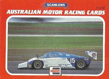 1986 Scanlens Australian Motor Racing #13 Terry Hook Front