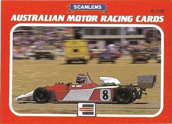 1986 Scanlens Australian Motor Racing #16 Bob Power Front