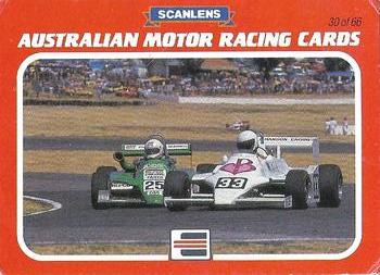 1986 Scanlens Australian Motor Racing #30 Craig Sparks / Peter Macrow Front
