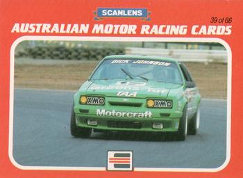 1986 Scanlens Australian Motor Racing #39 Dick Johnson Front